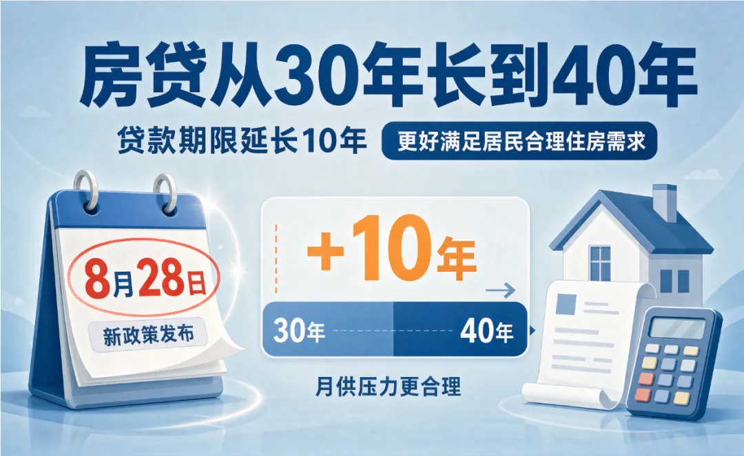 房贷年限从30年延长至40年